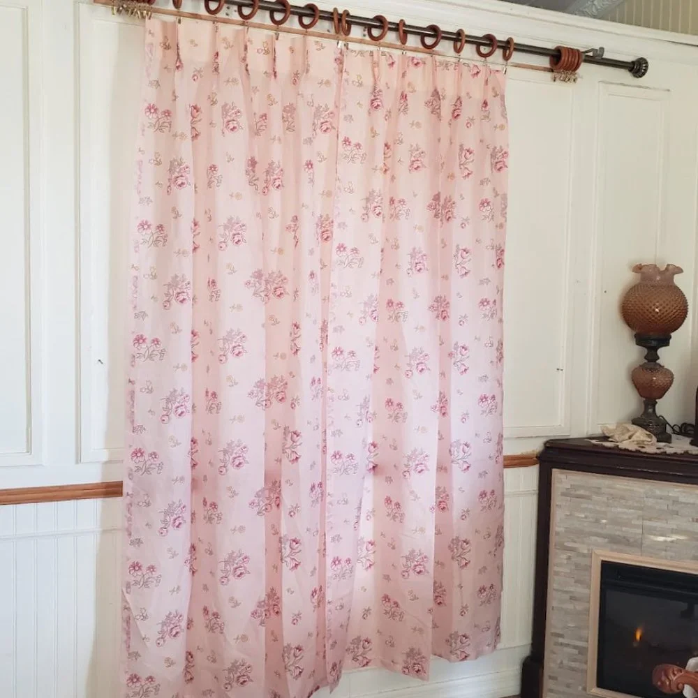 Vintage curtain panels